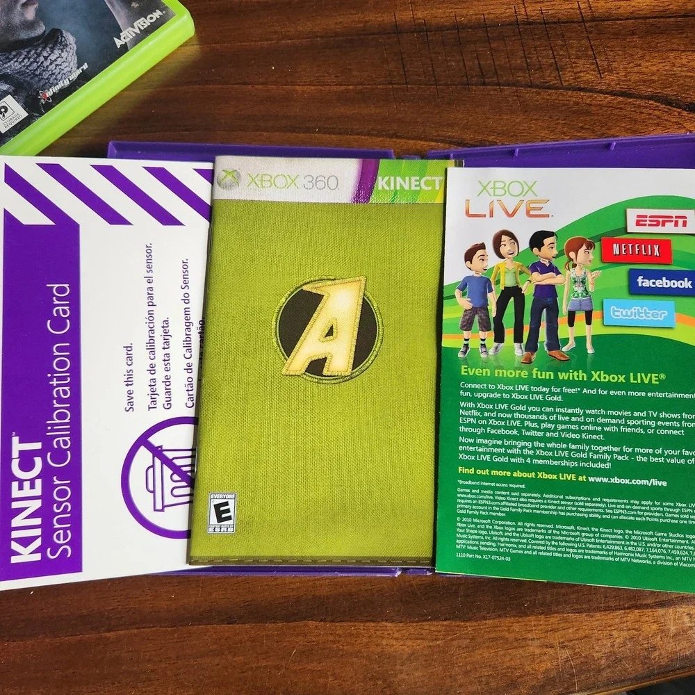 XBOX 360 KINECT ADVENTURES! Microsoft. Rated E. Video Game